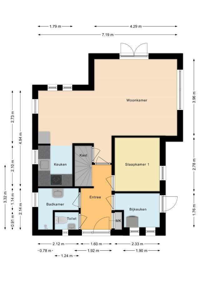 New 3 Bedroom House 7 People Ewijk Buitenkant foto